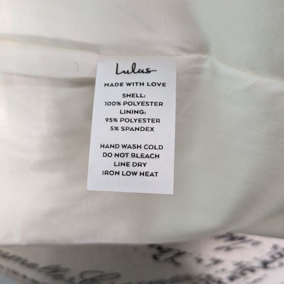 NWT LULUS Dress Lulu's Small White Soiree Bound Jacquard Ruffle Mini romantic - Picture 4 of 4